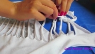 Diy Clothes Cut Up Back T-Shirt for Summer
