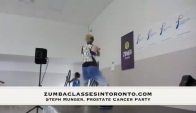 Steph Munger dancing Reggaeton at Zumba Party for Prostate Cancer