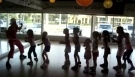 Zumba kids with Bernadett Fire burning